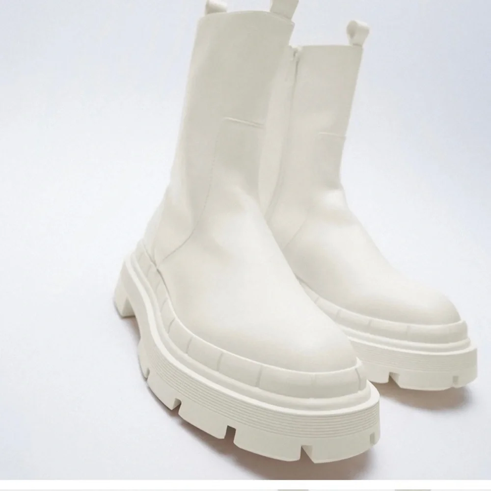 Zara lug sole boots - Picture 4 of 5